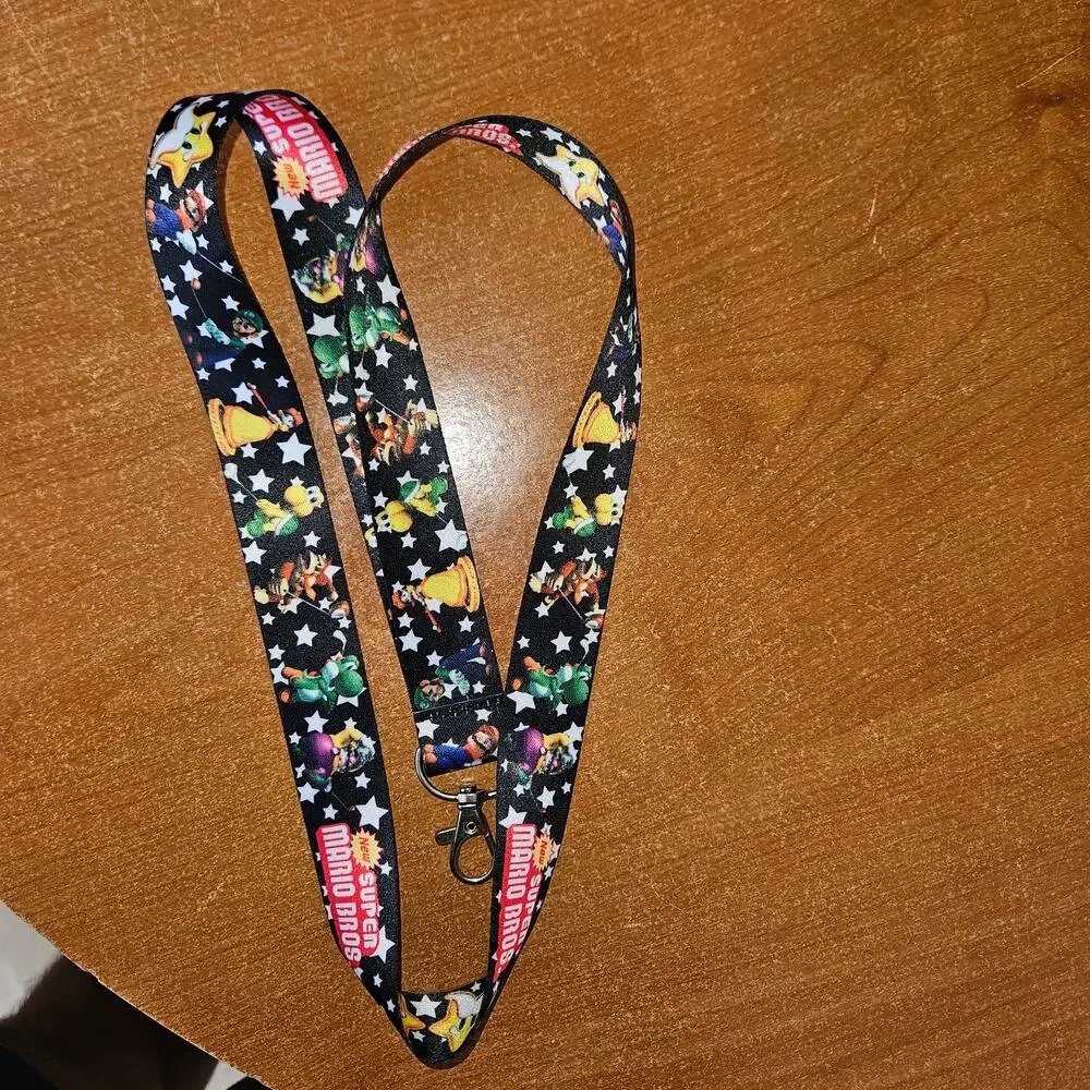 Super Mario Bros Lanyard The Whole Squad Under the Stars